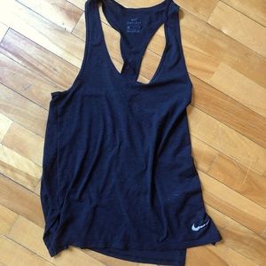 NIKE Black Razor Back Top Small